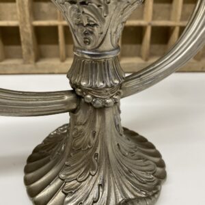 Coppia candelabri peltro anni '50 7